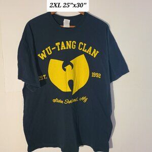 Wu-tang Clan Est 1992 Staten Island NY Black 2XL Boxy T-Shirt Y2K